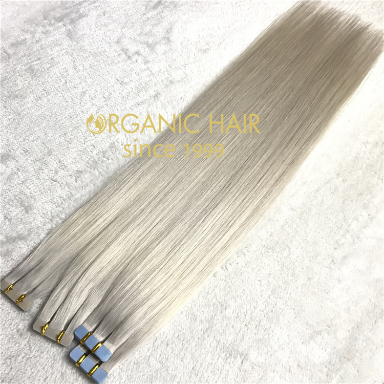 High quality human hair extensions--Tape in hair extensions C24